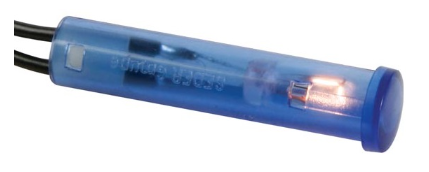 Avisador c/ Fios 12VDC (Ø7mm) Azul