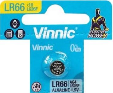 Pilha V377/SR626SW/AG4/SR66/G4/L626 1,5V - VINNIC