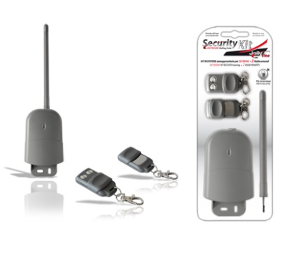 Kit Emissor Receptor 2 Canais e 2 Comandos Exterior (ROLLING CODE)