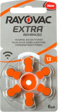 Pack 6x Pilhas p/ Aparelhos Auditivos (PR13/PR48/AZA13) - RAYOVAC