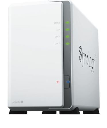 NAS DiskStation DS223J + 2 Baías (Branco) - SYNOLOGY