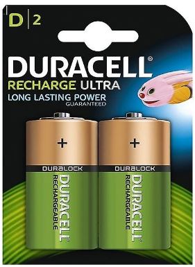 Blister 2 Pilhas Recarregaveis 1,2V 3000mAh NI-MH - D / R20 - DURACELL