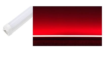 Armadura LED T5 18W 220V 1550Lm Cor Vermelho (1,20 mts)