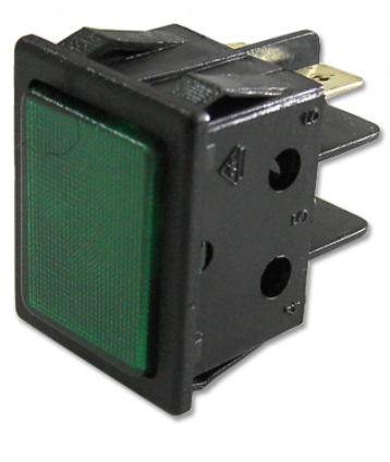 Avisador Quadrado Verde 220V