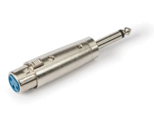 Adaptador Áudio Jack 6,3mm Macho Mono-> XLR Fêmea - FONESTAR