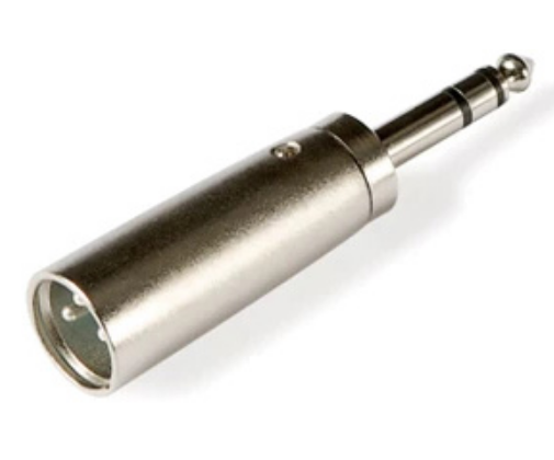 Adaptador Áudio Jack 6,3mm Macho Stereo -> XLR Macho - FONESTAR
