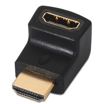 Adaptador HDMI Fêmea - HDMI Macho 90º - Nanocable