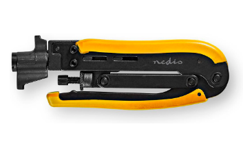 Alicate Cravar Fichas F de Compressão RG58, RG59, RG6, RG7, RG11 - NEDIS