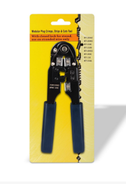 Alicate de Cravar Fichas RJ45 c/ Descarnador - AISENS