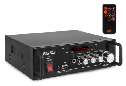 Amplificador de Karaoke Portátil Bluetooth MP3/USB 2x 50W (AV344) - FENTON