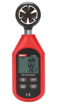 Anemómetro Digital 0~30M/S com Função de Temperatura - UNI-T