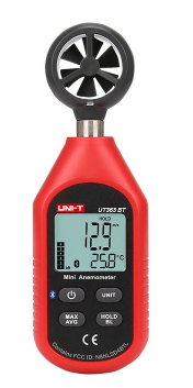 Anemómetro Digital 0~45M/S com Função de Temperatura (Bluetooth) - UNI-T