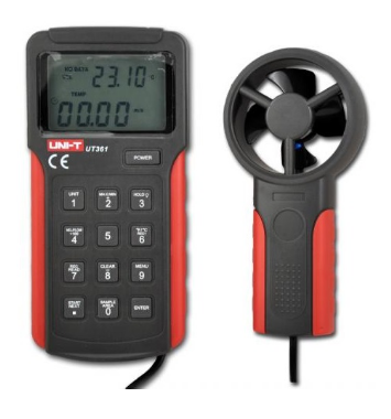 Anemómetro Digital c/ Função de Temperatura - UNI-T