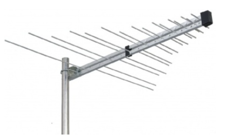 Antena Logaritmica BIII/UHF 28 Elementos c/ Ficha F