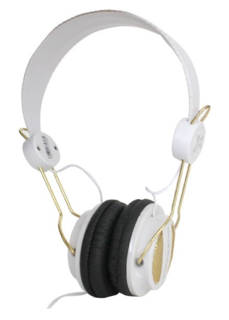 Auscultadores 1080 Air c/ Fio (Branco/Dourado) - PHOENIX