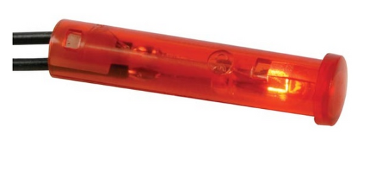 Avisador 24VDC Vermelho c/ Fios (Ø7mm) - VELLEMAN