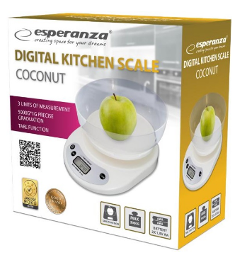 Balança de Cozinha Digital c/ Taça (5Kg) - ESPERANZA