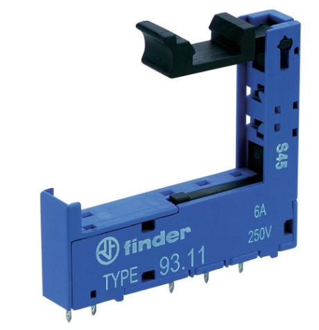 Base PCB p/ Relé 5 Pinos (250V AC / 6A) - Finder