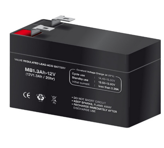 Bateria Chumbo 12V 1,3Ah (97 x 43 x 52 mm) - U-POWER