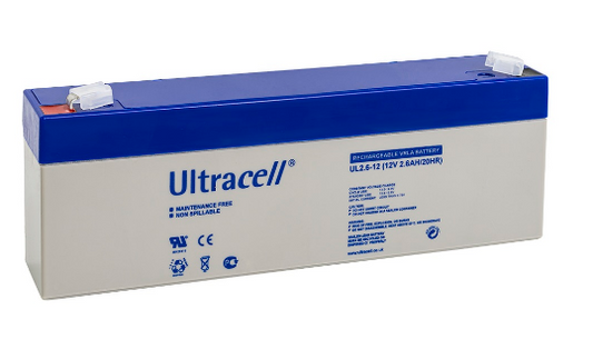 Bateria Chumbo 12V 2,6Ah (178 x 35 x 60 mm) - Ultracell
