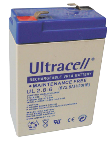 Bateria Chumbo 6V 2,8Ah (66 x 33 x 97 mm) - Ultracell