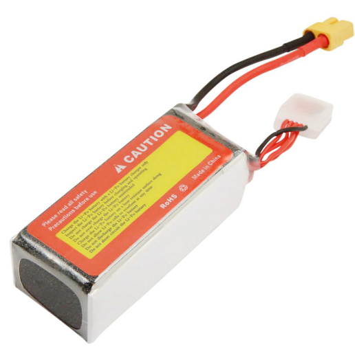 Bateria Compatível Drone FPV 4S 100C, com Plug XT60 14,8V (1550mAh)