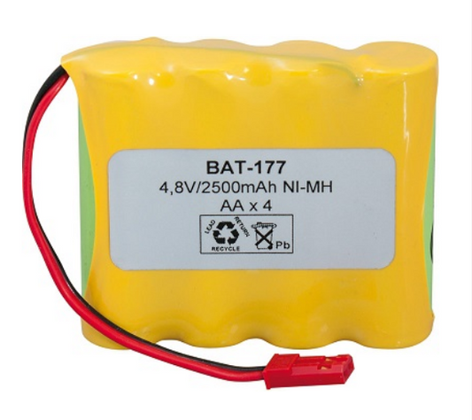 Bateria NI-MH 4,8V 2500mAh AA/RC06 x 4