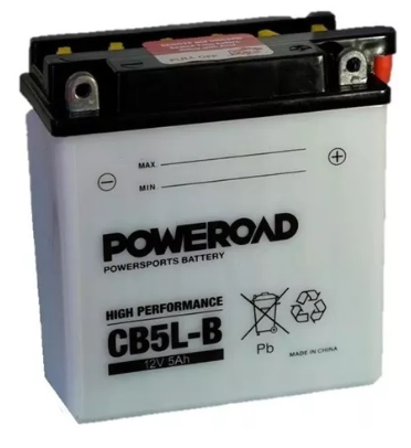 Bateria PB p/ Mota 12V 5Ah Alta Performance