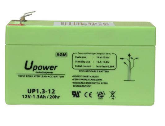 Bateria de Chumbo 12V 1,3Ah - UPOWER