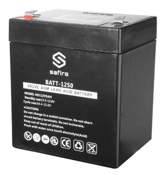 Bateria de Chumbo 12V 5Ah - SAFIRE