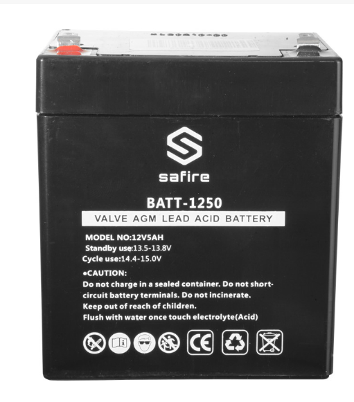 Bateria de Chumbo 12V 5Ah - SAFIRE