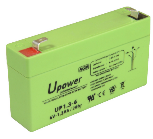 Bateria de Chumbo 6V 1,3Ah - UPOWER