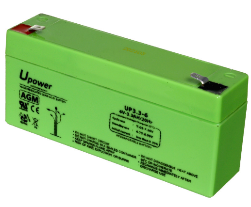 Bateria de Chumbo 6V 3,2Ah - UPOWER