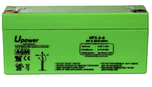 Bateria de Chumbo 6V 3,2Ah - UPOWER