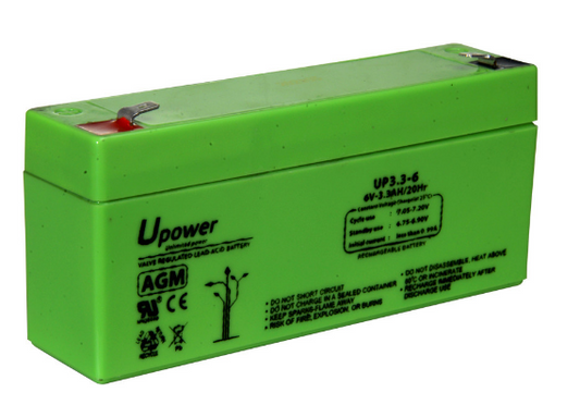 Bateria de Chumbo 6V 3,2Ah - UPOWER