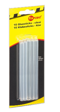 Blister 10 Tubos Cola Quente (Ø7 x 150mm) - fixPOINT