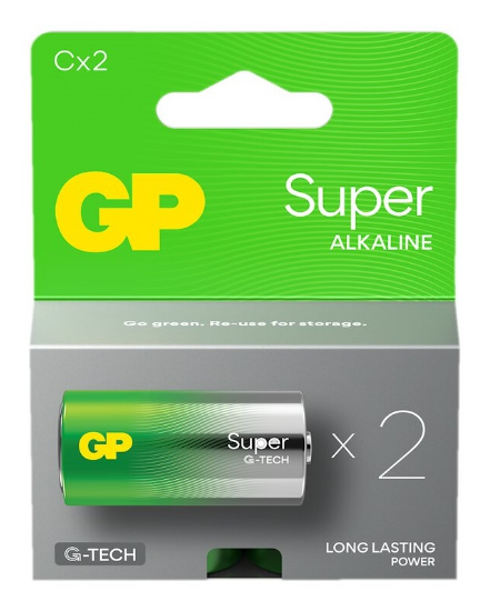 Blister 2 Pilhas Alcalinas LR14 - GP