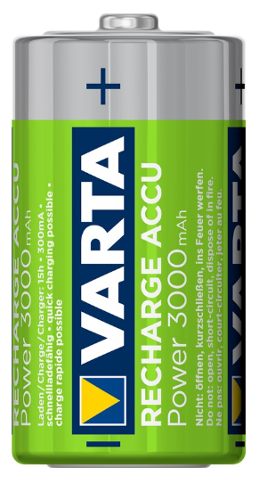 Blister 2x Pilhas Recarregáveis C 3000mAh - VARTA