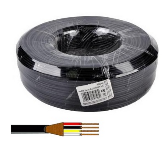 Bobine de Cabo DIN 4 Condutores + Malha (100 mts) - EDC