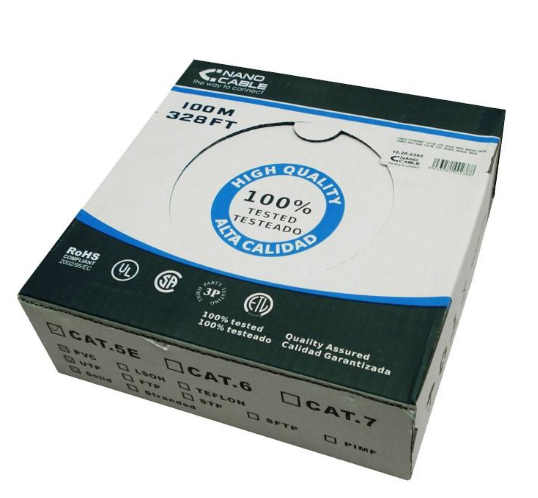Bobine de Cabo de Rede U/UTP Cat.5e (100 mts) - Nanocable