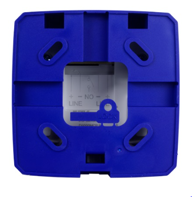 Botão de Alarme de Incêndio Rearmável c/ LED (Azul)