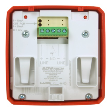 Botão de Alarme de Incêndio Rearmável c/ LED (Vermelho)