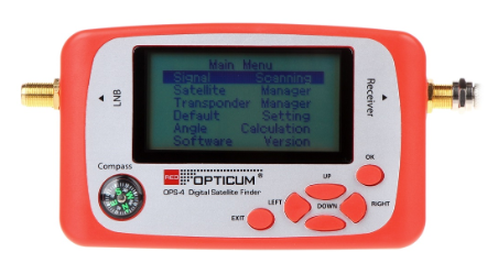 Busca Satélites Digital c/ Bússola SAT-FINDER - OPTICUM