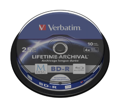CD/BD-R M-Disc 4x 25GB (10 peças) - VERBATIM