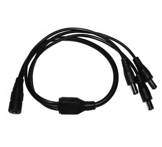 Cabo Adaptador 1 Femea - 3 Machos Alimentação DC (40cm)