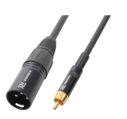 Cabo Canon Macho - RCA Macho (3 mts) - POWER DYNAMICS CONNEX
