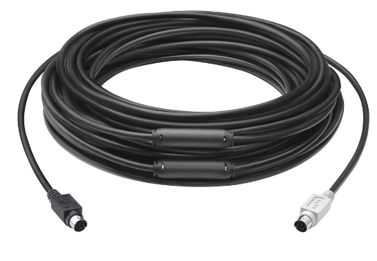 Cabo Extensão Mini-DIN-6 Group p/ Videoconferência (15 metros) - LOGITECH