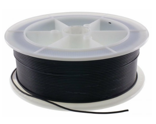 Cabo Flexivel Silicone 22AWG Resistente Altas Temperaturas até 200ºC e até 600V (5 mts) - Preto