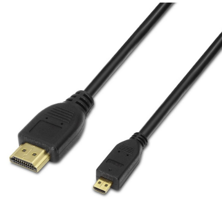 Cabo HDMI Macho - Micro HDMI Macho 3D (80cm) - AISENS