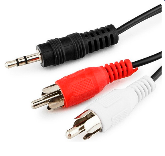 Cabo Jack 3,5mm Macho - 2x RCA Macho (5 mts) - GEMBIRD